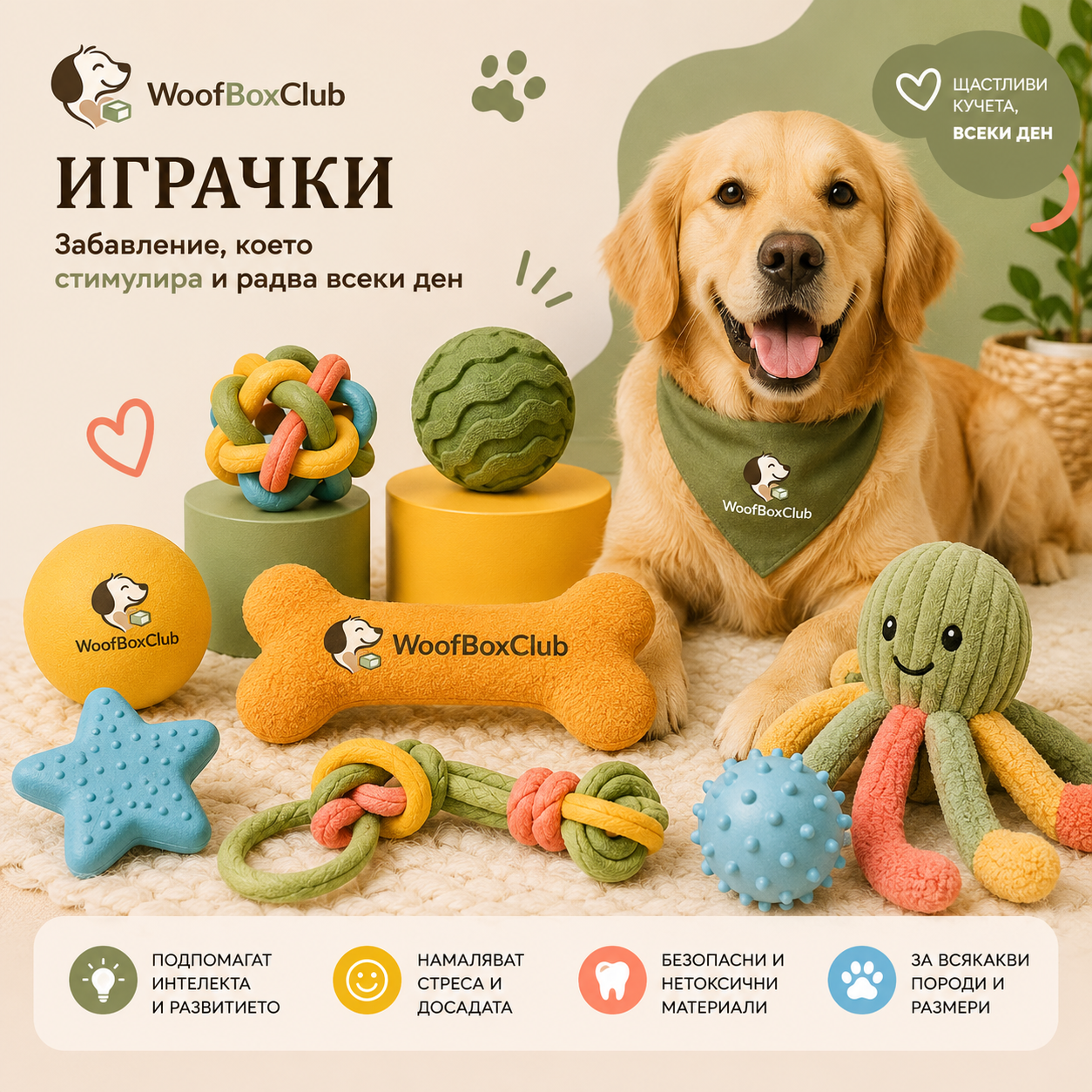 🐾 WoofBoxClub – кутия за щастливи кучета
