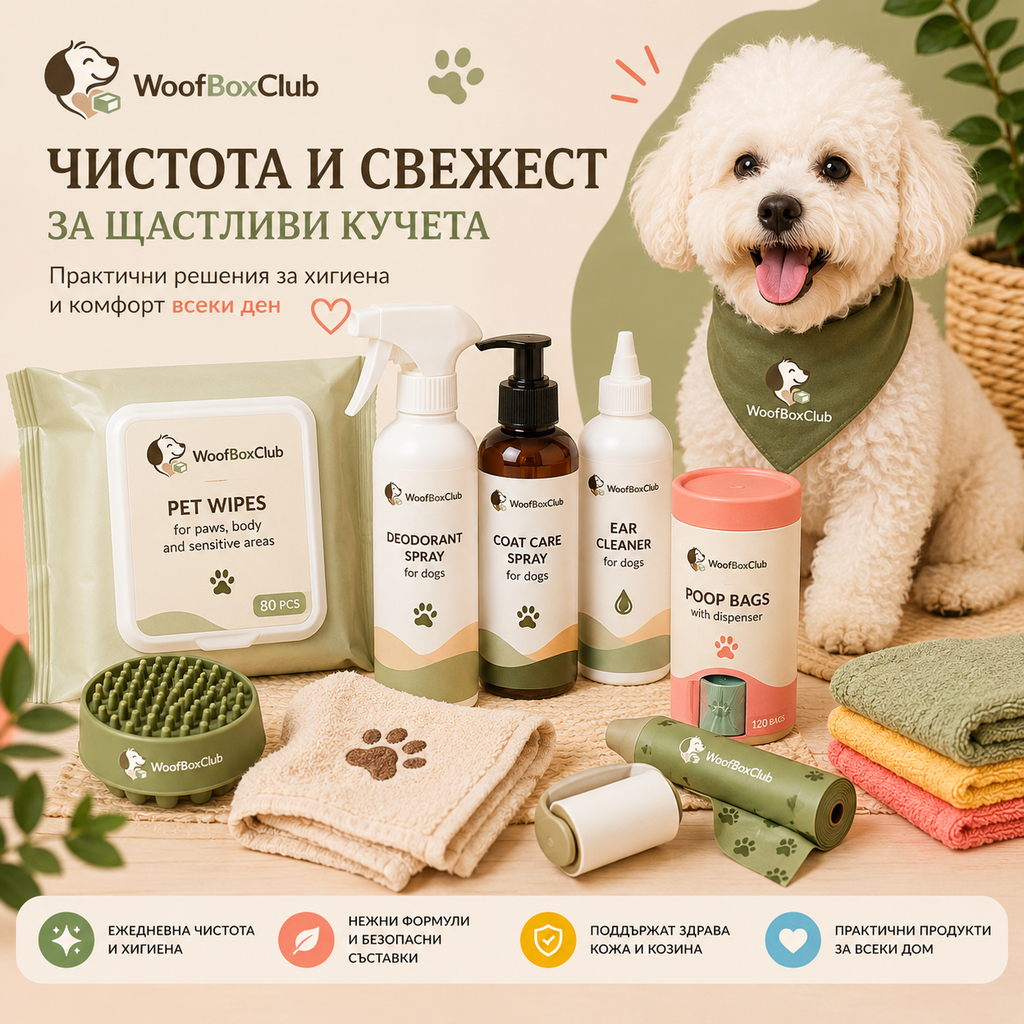 🐾 WoofBoxClub – кутия за щастливи кучета