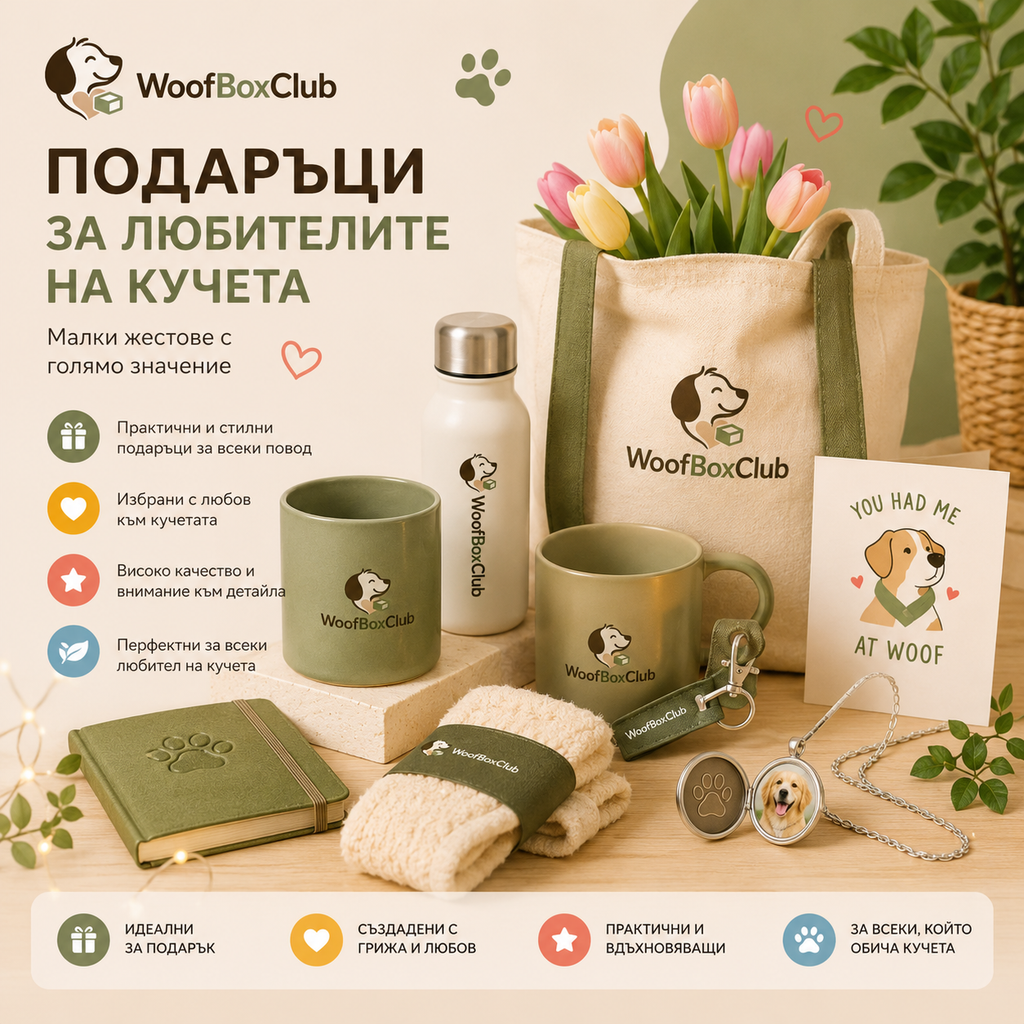 🐾 WoofBoxClub – кутия за щастливи кучета