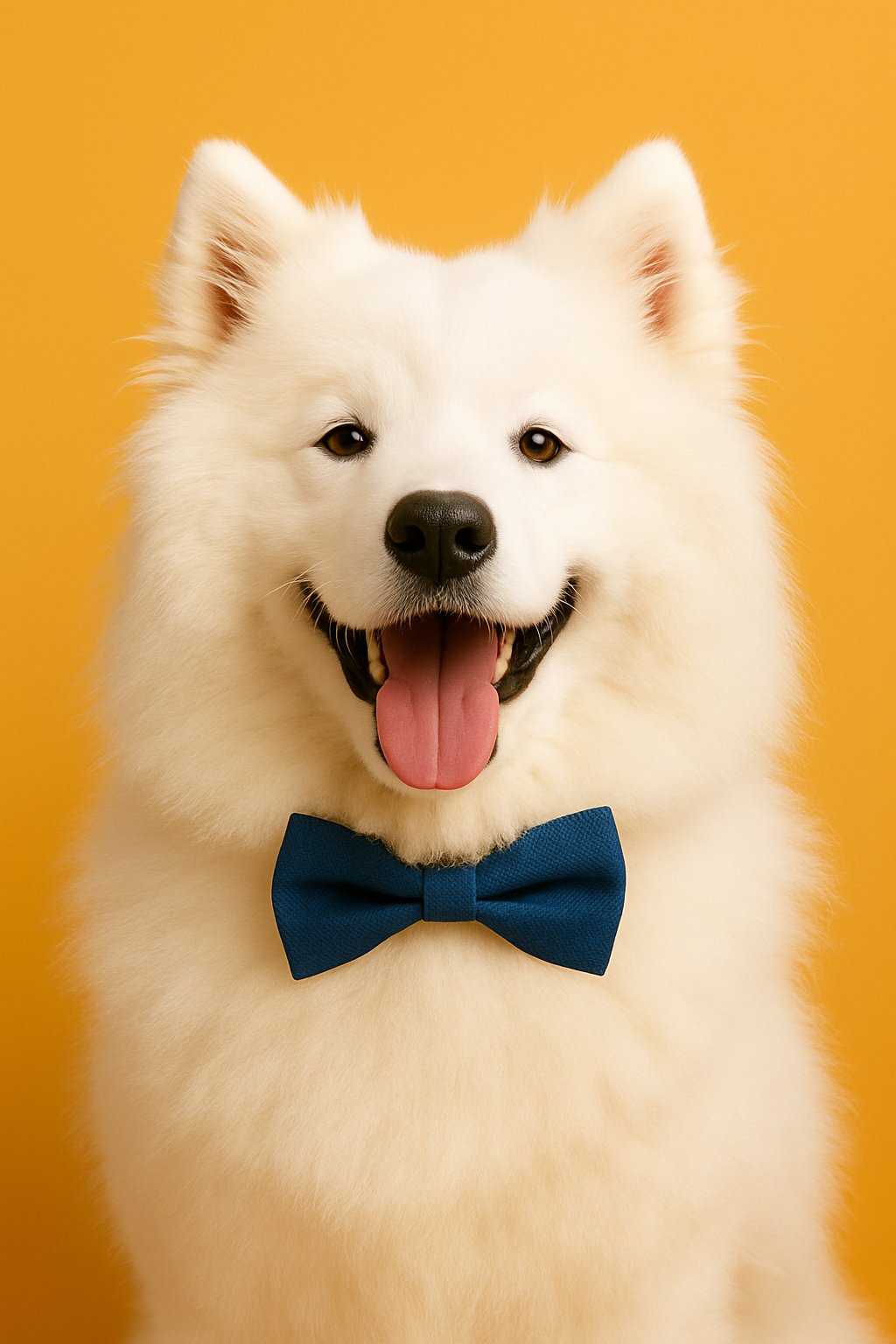 Щастливо куче с папионка – стилен аксесоар за домашни любимци от WoofBox. Перфектен подарък за специални поводи, включен в месечната кутия за кучета.