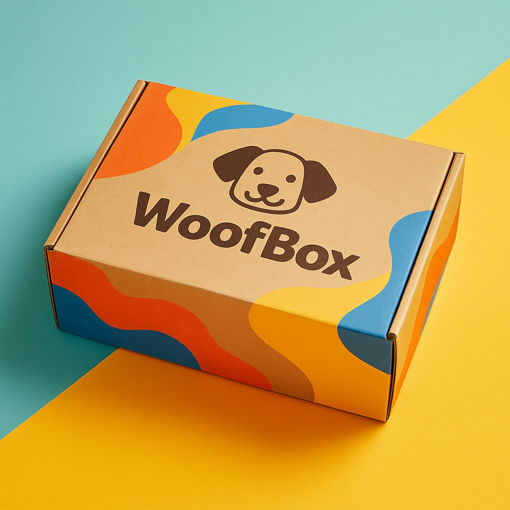 WoofBox месечна кутия за кучета – абонаментна кутия с подбрани лакомства, играчки и козметика за щастливи любимци. Перфектен подарък за куче.