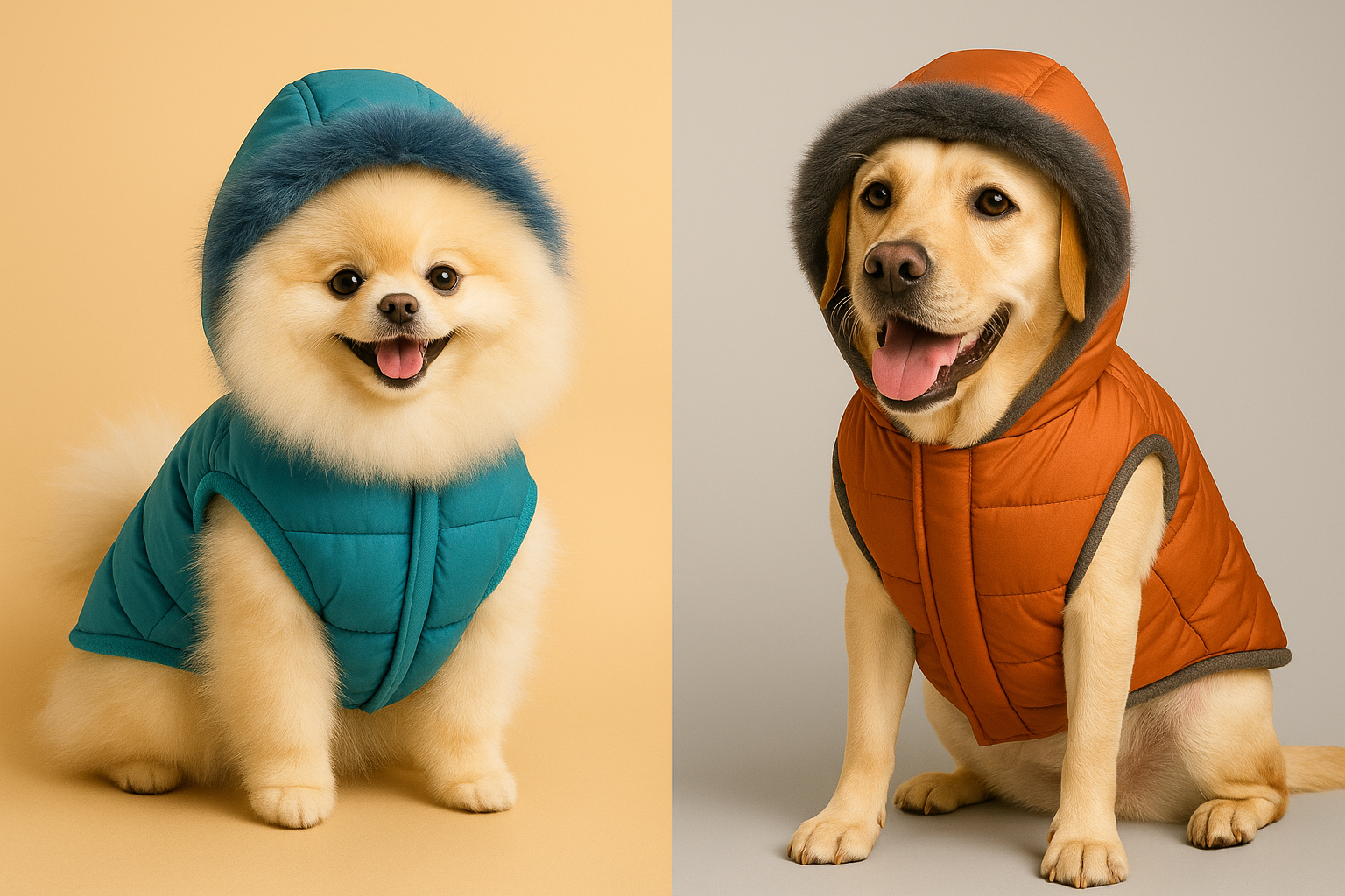 Зимни дрехи за кучета WoofBox – Модерни зимни якета, които пазят любимците топли и стилни през студените дни.